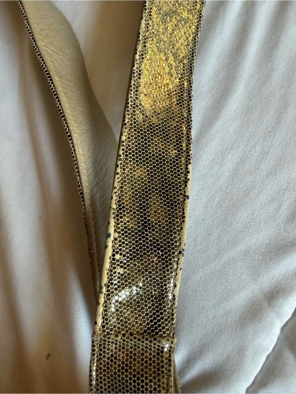 Stuart Weitzman Metallic Silver Python Print Bag - Picture 3 of 8